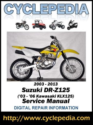 Suzuki DR-Z125 2003-2013 ('03-'06 Kawasaki KLX125) Service